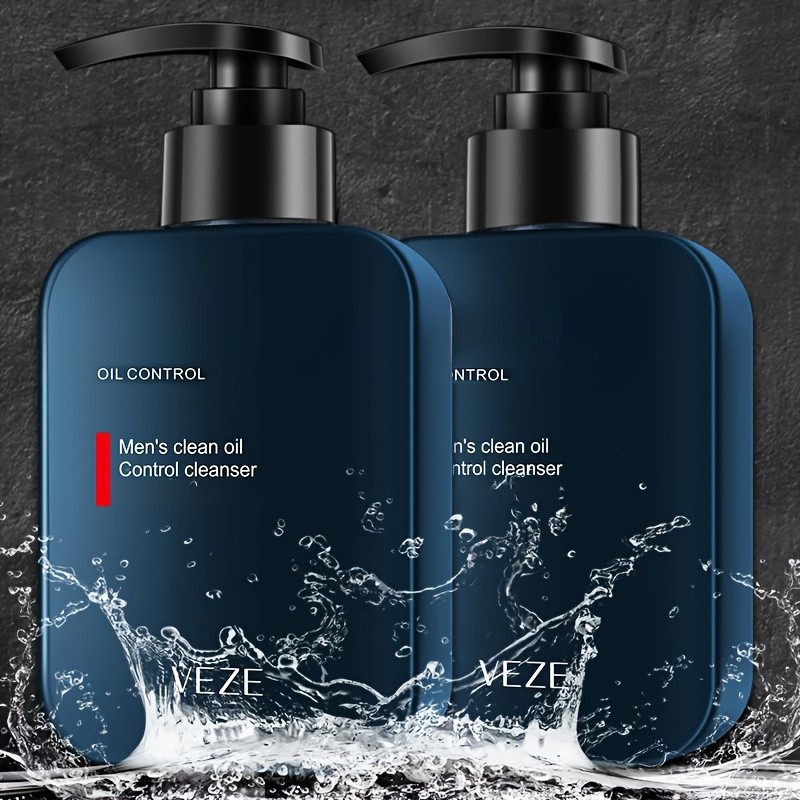 VEZE Men's Facial Cleanser Gel for All Skin Types