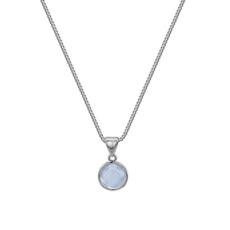 Women's Korean-style Simple Oval Pendant Necklace