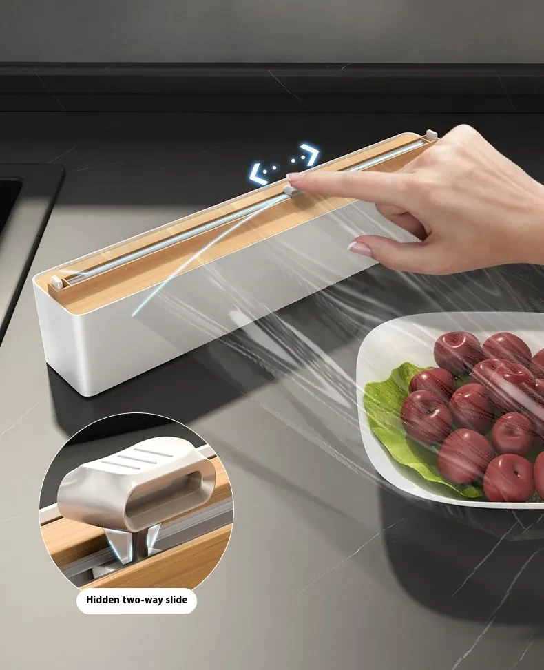 Plastic Wrap Cutter Magnetic Suction Household Tear-free Plastic Wrap Cover