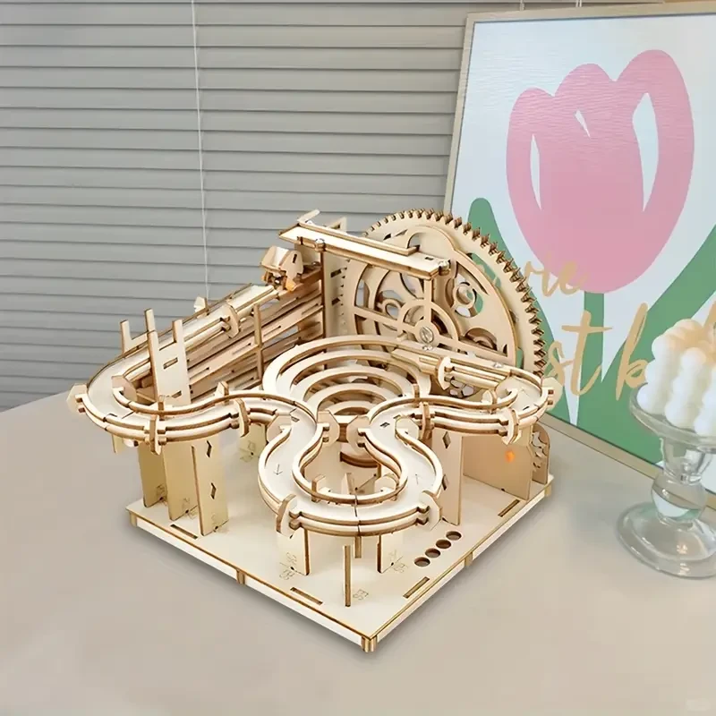 Wooden 3D Marble Runway Puzzle