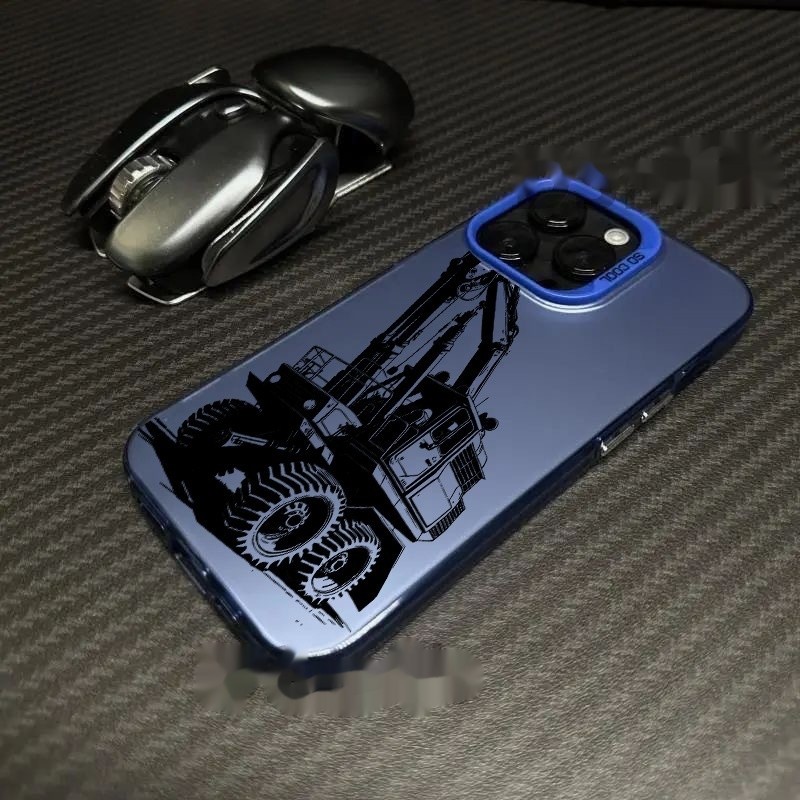Excavator IPhone16Pro Phone Case Laser