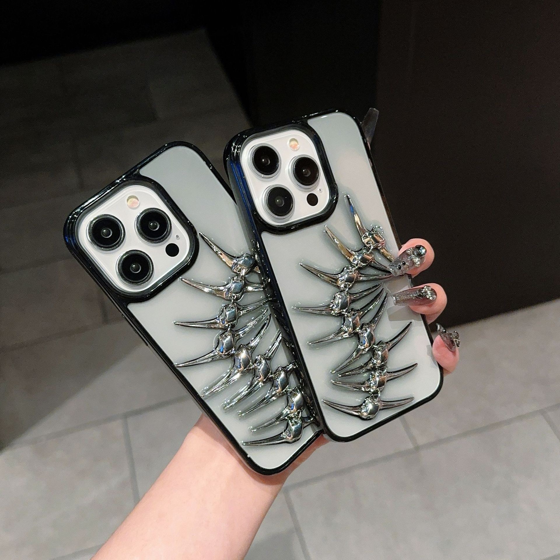 Fishbone Applicable To IPhone15promax14 Phone Case Epoxy