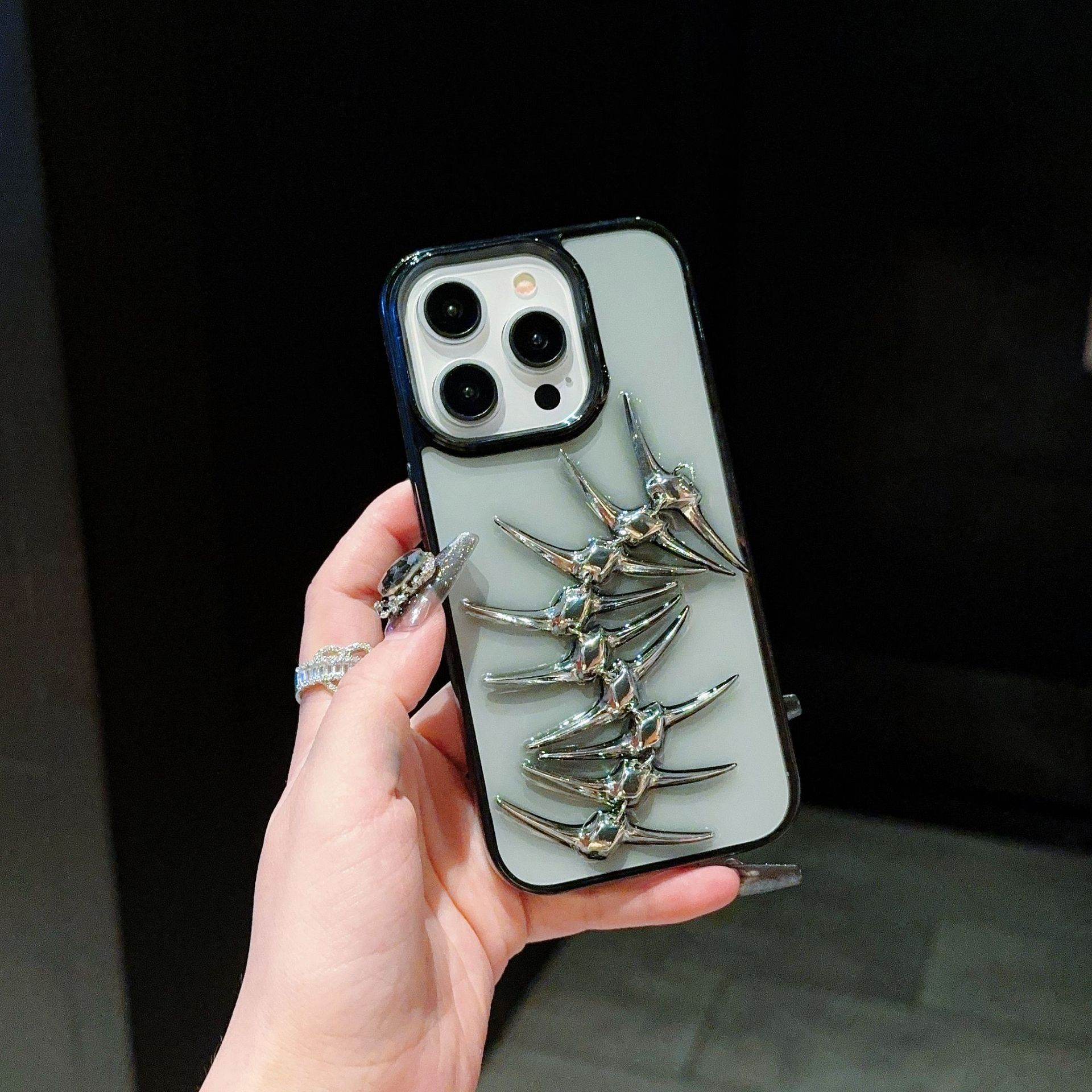 Fishbone Applicable To IPhone15promax14 Phone Case Epoxy
