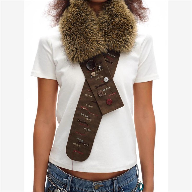 Dopamine Buttonhole Leather Belt Wear Matching Style