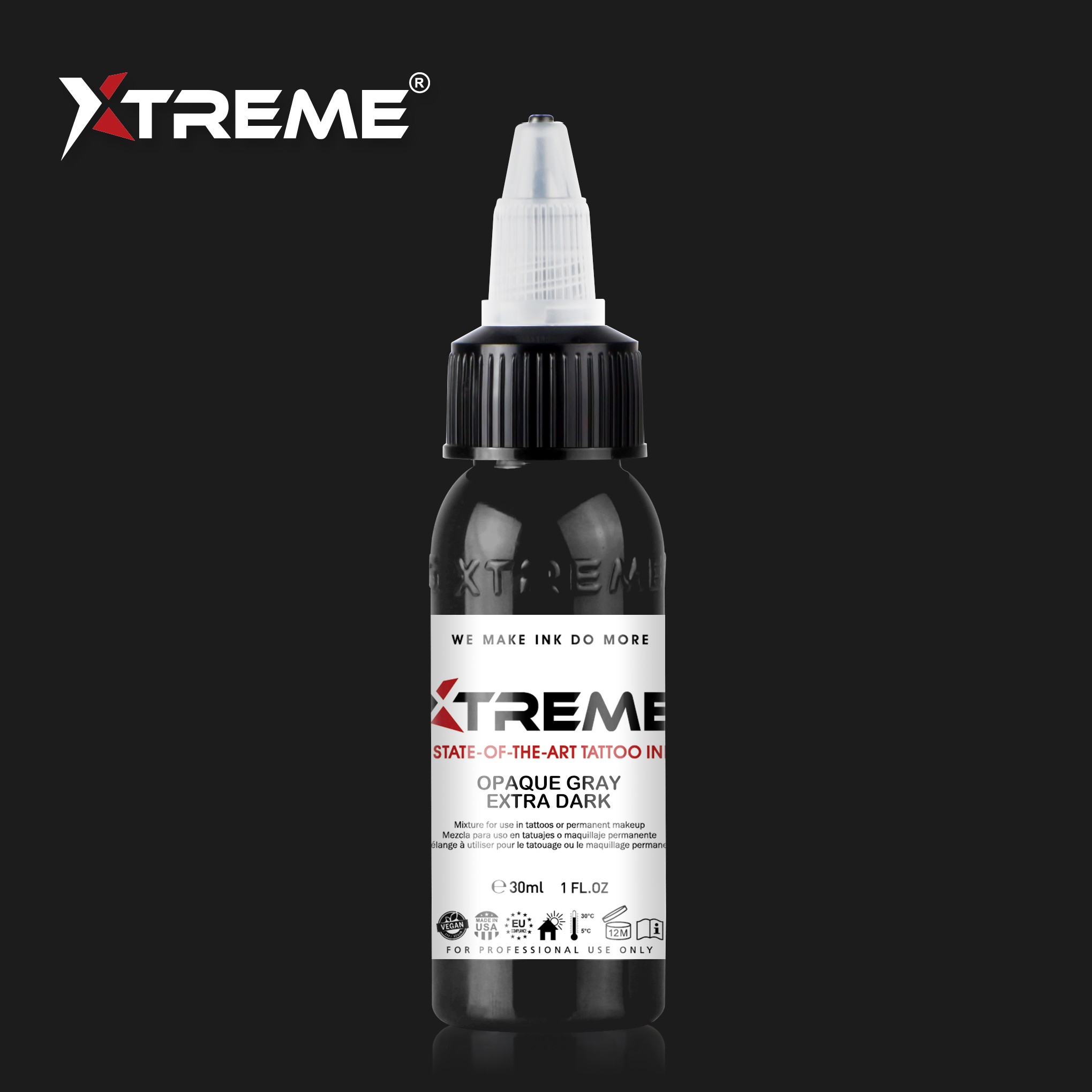 Opaque Gray Extra Dark  Xtreme Ink
