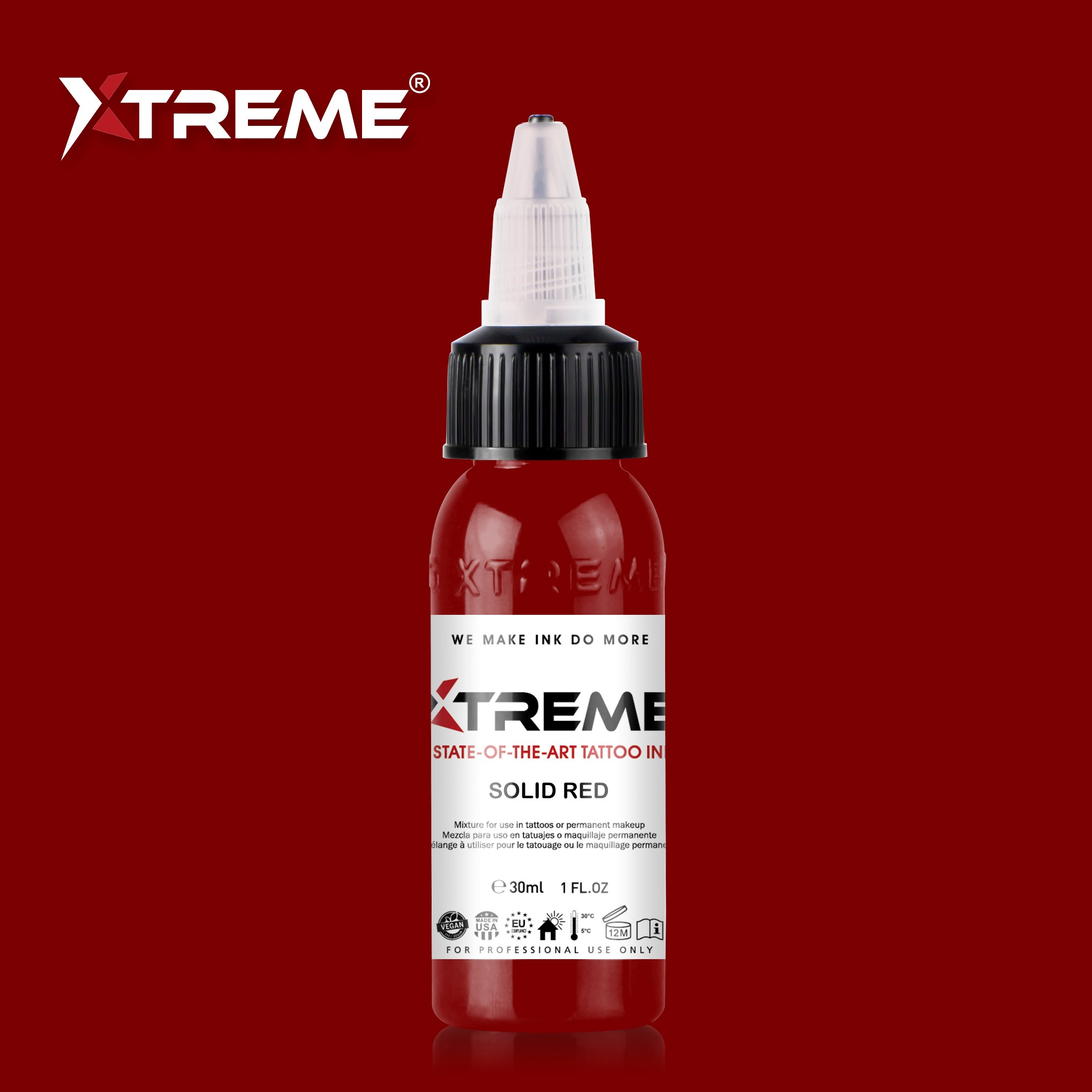 Solid Red  Xtreme Ink