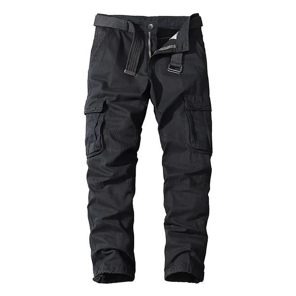 Casual Straight Multi-Pocket Cargo Pants (BELT EXCLUDED)