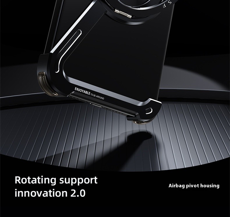 Suitable For IPhone17promax Metal Frame Phone Case With Magnetic Bracket