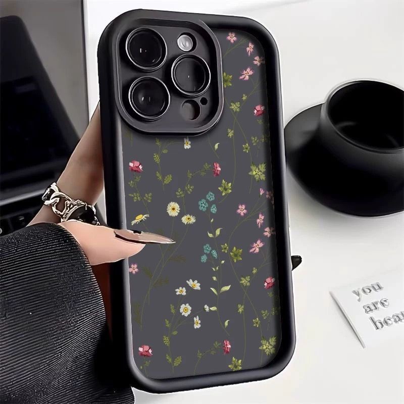 Line Flower Phone Case Photo Frame
