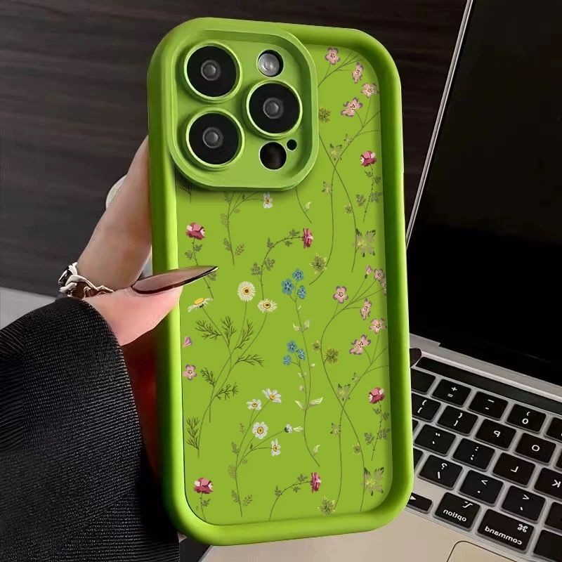 Line Flower Phone Case Photo Frame