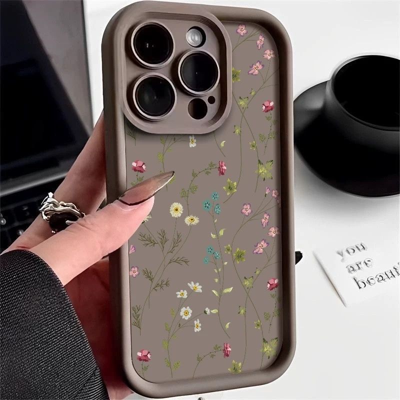 Line Flower Phone Case Photo Frame