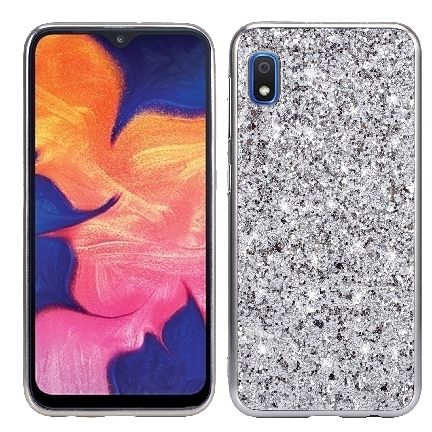Suitable For S20 Plus Glitter Paste Leather Phone Case