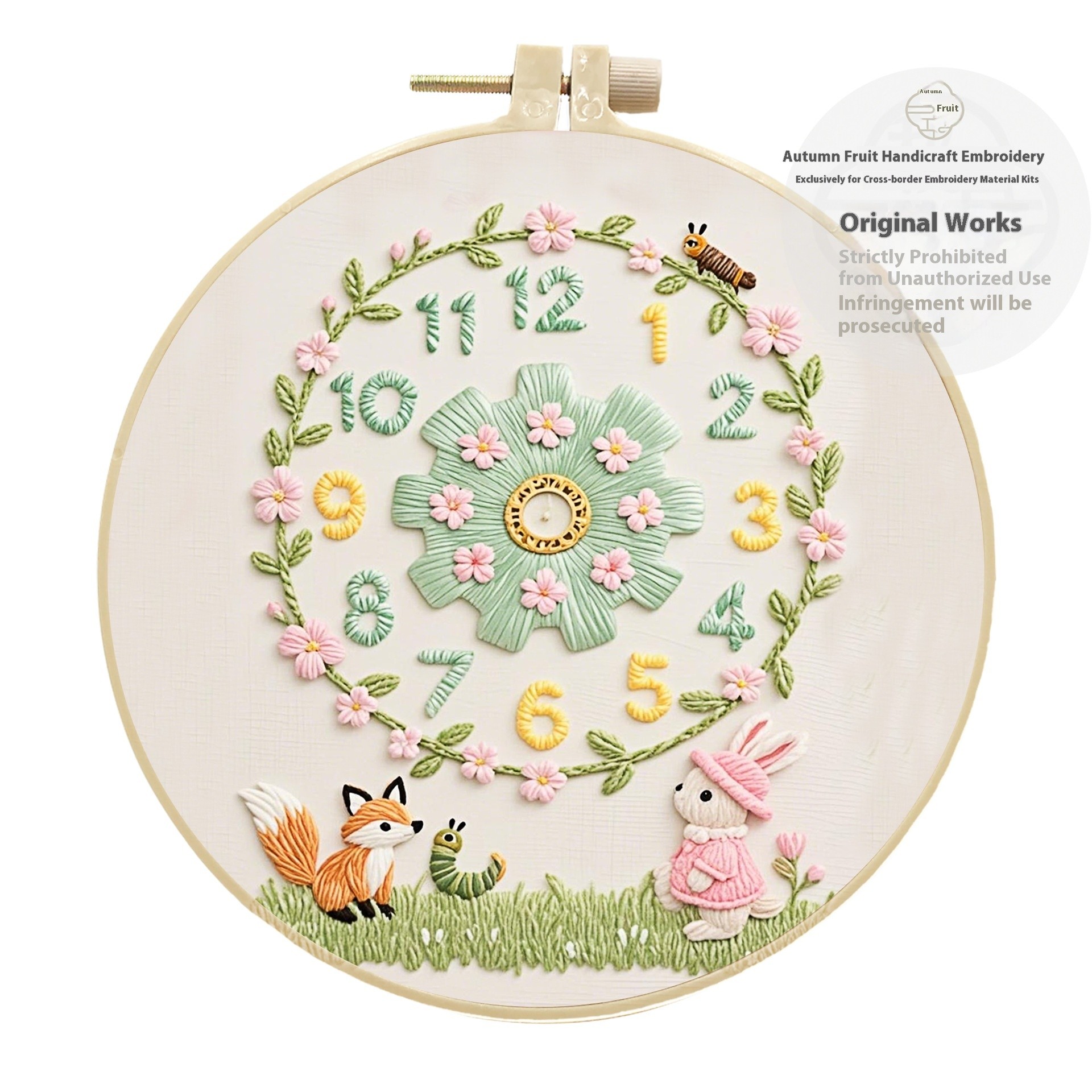 Clock Decoration Embroidery Diy Creative Simple Handmade Kit Material Package