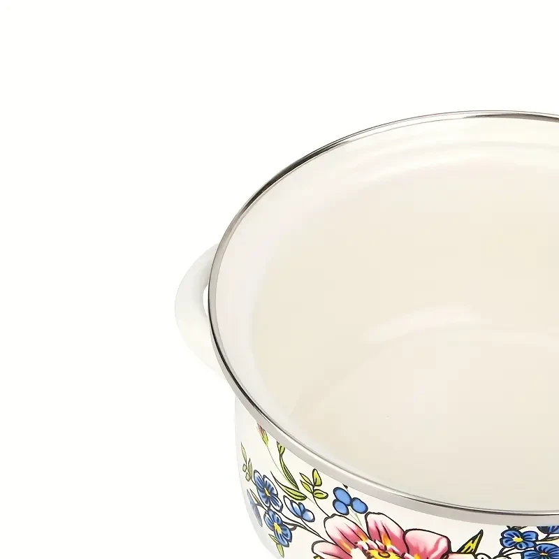 Exquisite Enamel Three Piece Pot Set