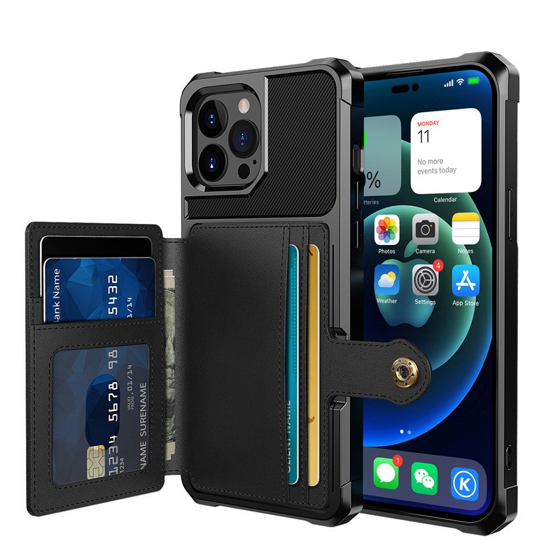 Car Magnetic Card Cover Phone Case Drop-resistant Protective Cover