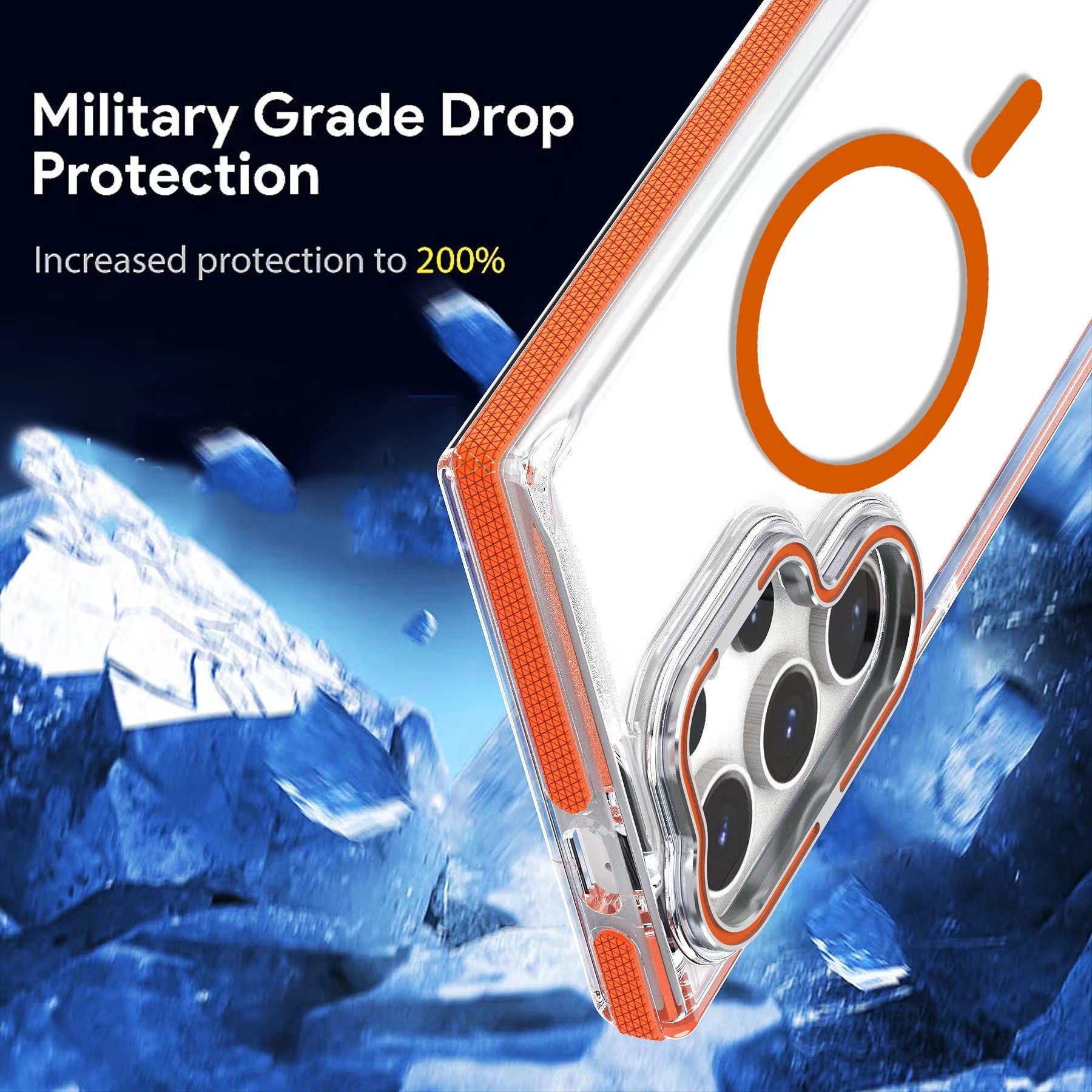 Two-color Xuncai For S25 ULTRA Phone Case Colorful Hardware Magnetic Suction