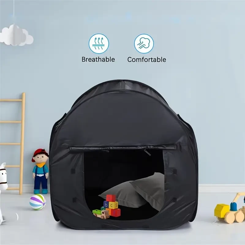 Sensory Tent with Quick-Pop Setup & Heavy-Duty Blackout Design