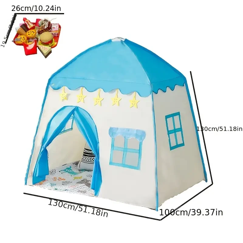 Blue Little Star Princess Tent