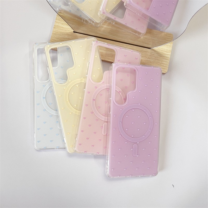 Ins Full Screen Small Love Mobile Phone Magnetic Shell