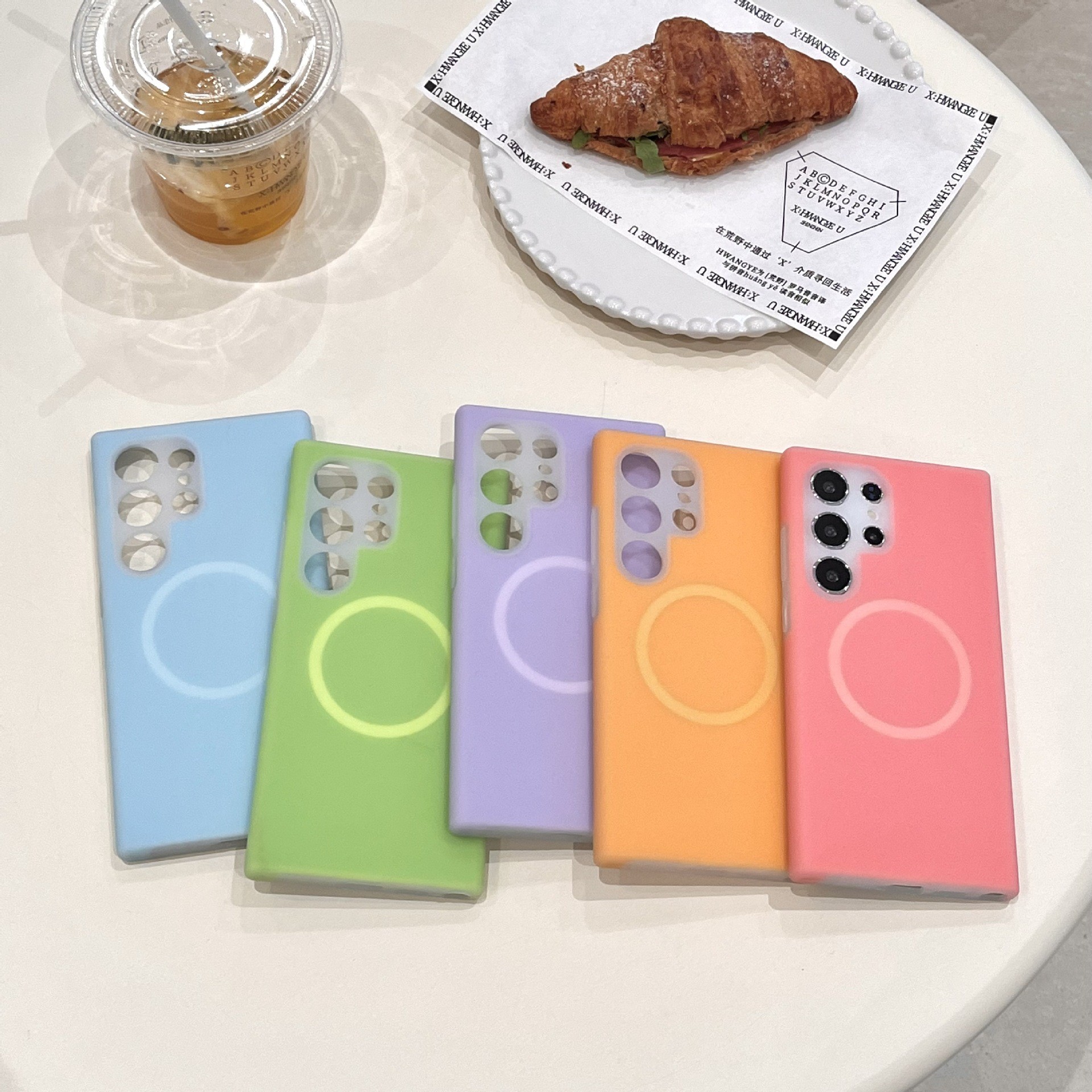 Jelly Magnetic Phone Case Simple Skin Feeling