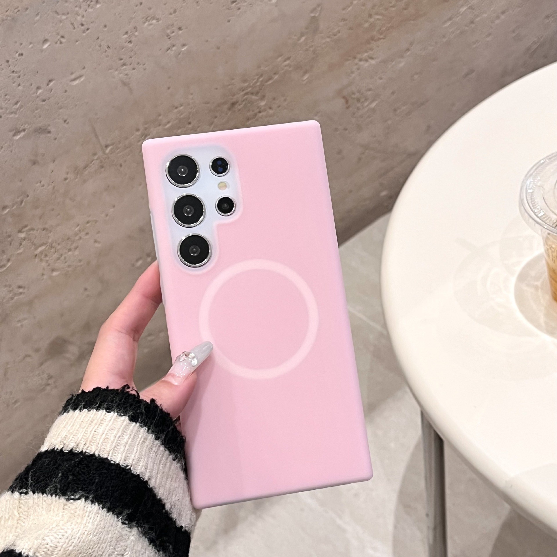 Jelly Magnetic Phone Case Simple Skin Feeling
