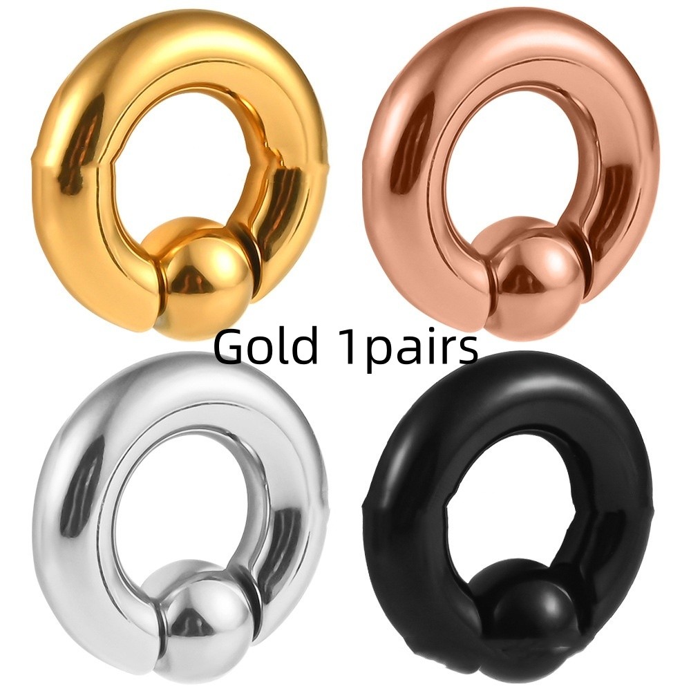 Stainless Steel BCR Large Size Card Multi-purpose Ring