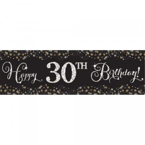 Sparkling Celebration Add Any Age Giant Plastic Banner Kit