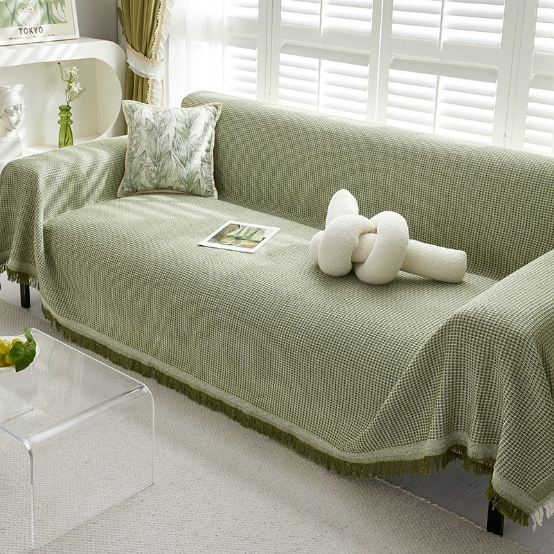 Sofa Towel Full Cover Cloth Ins Cream Style Cotton Yarn Camping Rugs Sofa Cushion Cover Towel