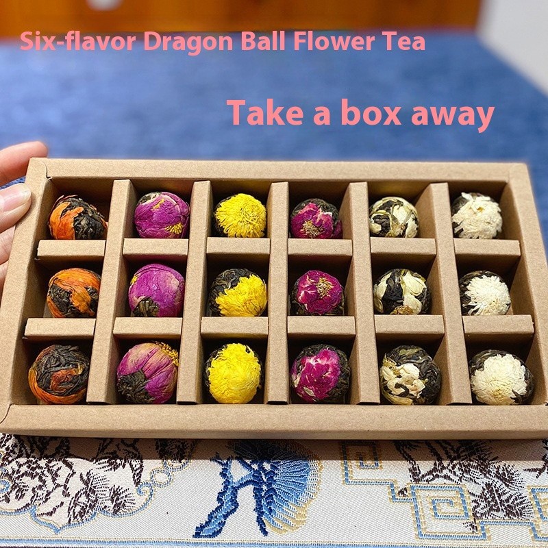 Jasmine Lily Peony Yellow Chrysanthemum Rose Chrysanthemum Six Flavor Flower Tea