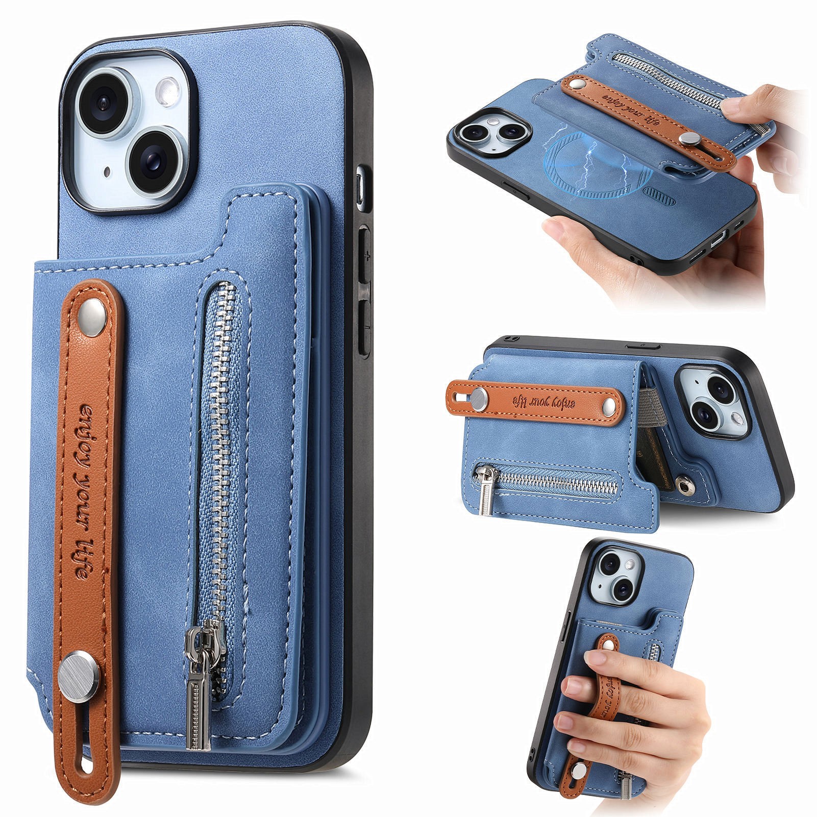 Flip Left And Right Open Card Holder Card Storage Wallet Shell
