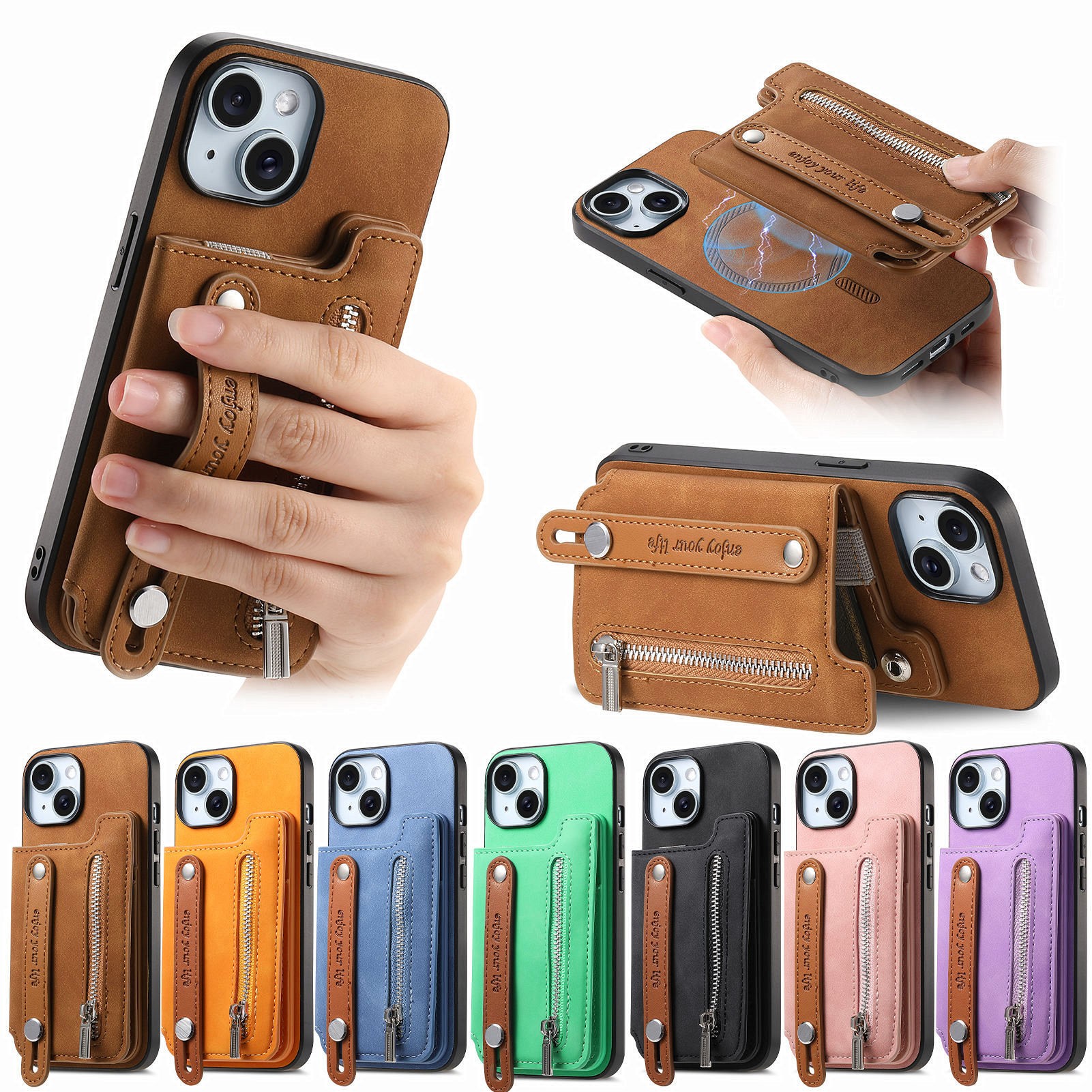 Flip Left And Right Open Card Holder Card Storage Wallet Shell