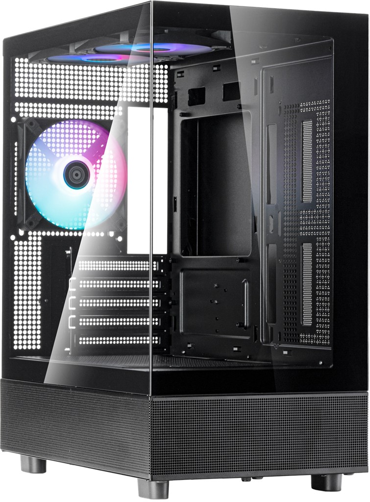 SilverStone LD04 MATX Black Mid Tower Case