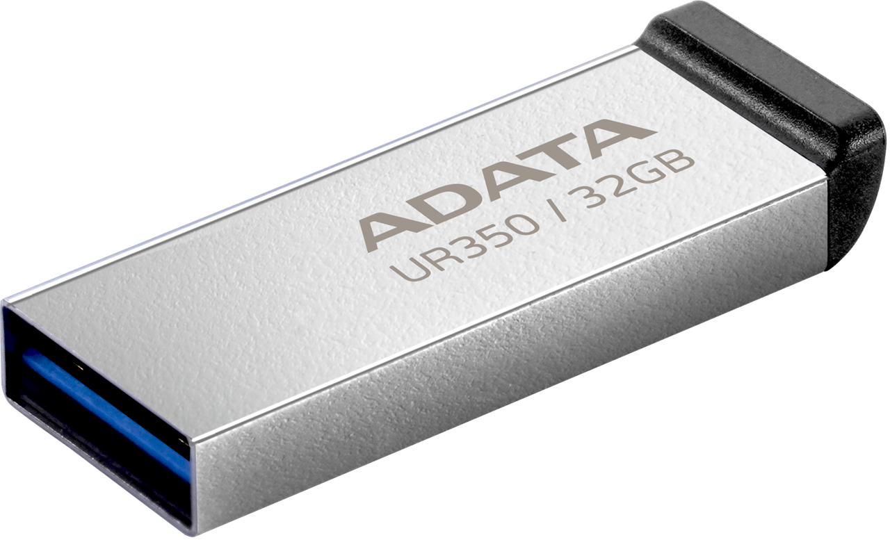 ADATA UR350 USB3.2 32GB Flash Drive Nickel/Black