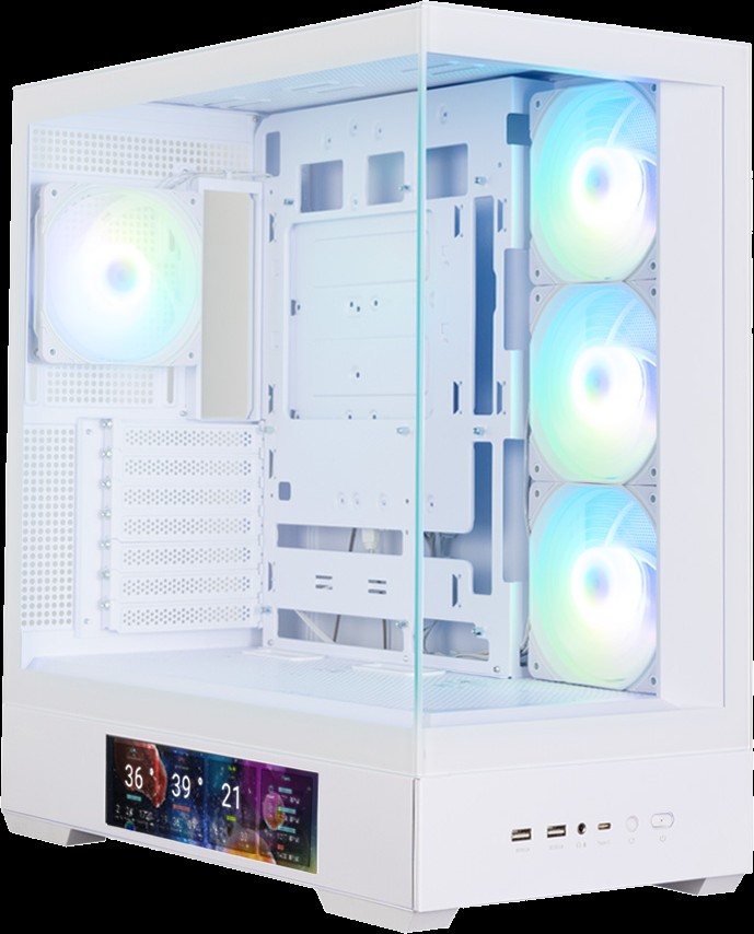 Zalman P40 PRISM DS White ATX Tower Case