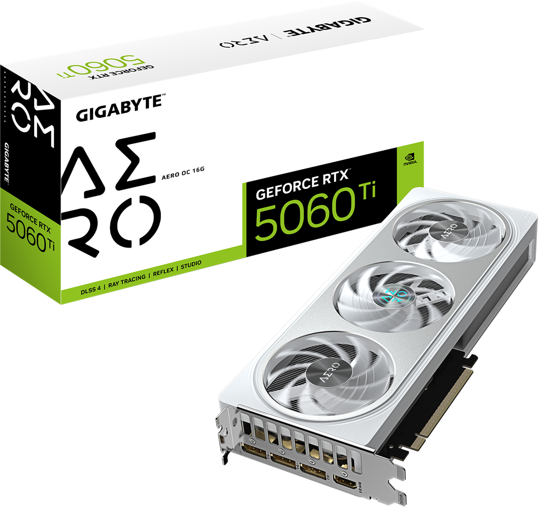 Gigabyte GV-N506TAERO OC-16GD RTX5060TI 16GB PCIE Graphics Card
