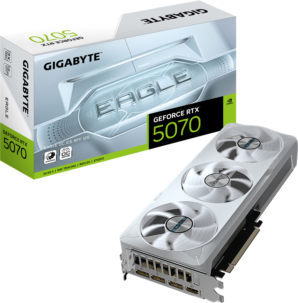 Gigabyte GV-N5070Eagle OC ICE-12GD RTX5070 12GB PCIE Graphics Card