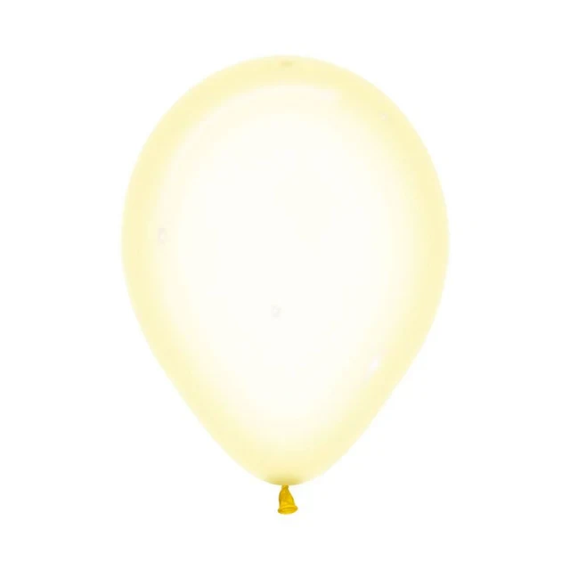 Balloon 30cm Crystal Pastel Yellow 321   (Pack of 100)