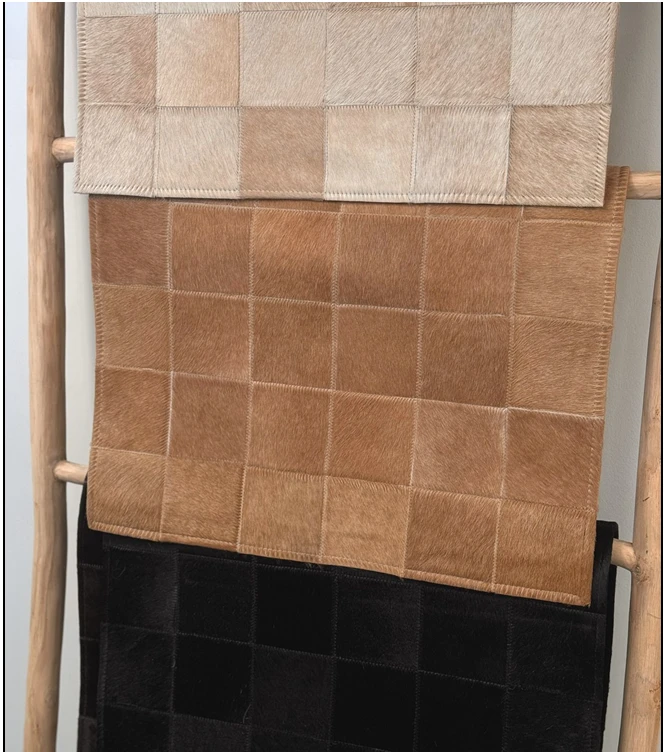 COWHIDE PATCHWORK DOORMAT CLEARANCE