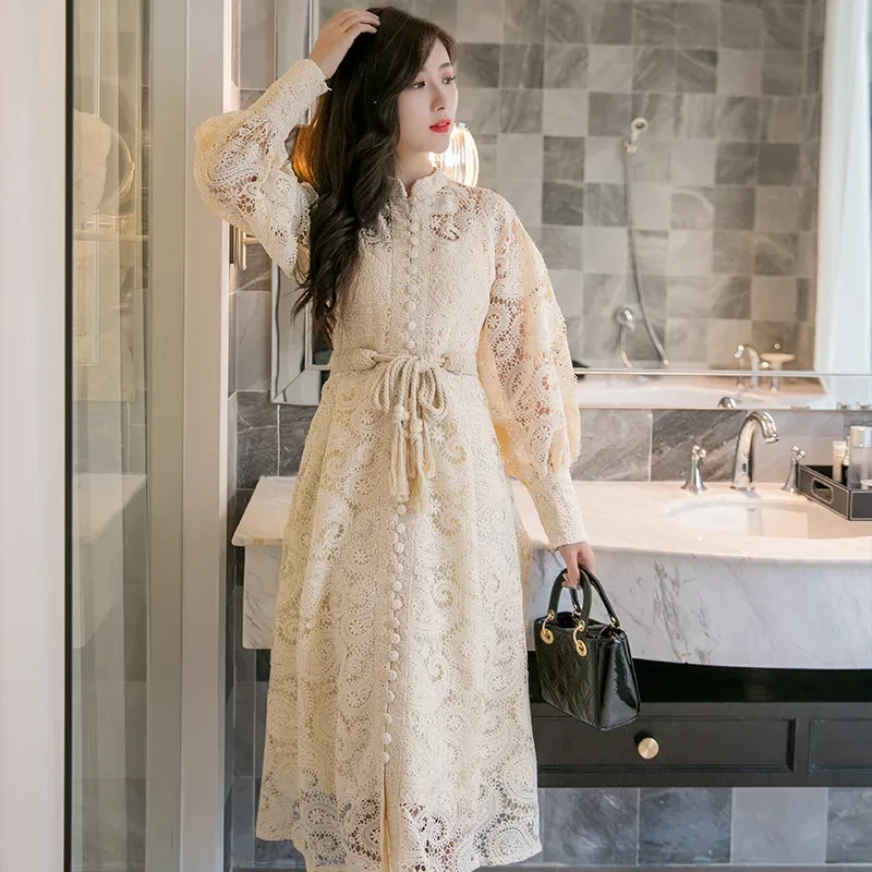 Lace Dress With Sleeves