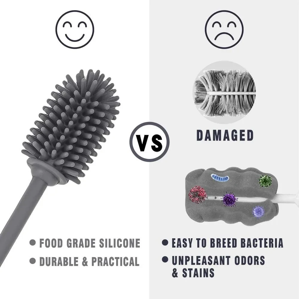 A Long Brush For Cleaning Bottles