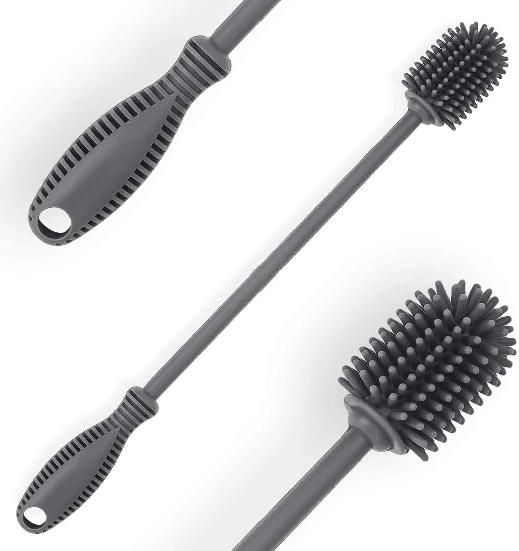 A Long Brush For Cleaning Bottles