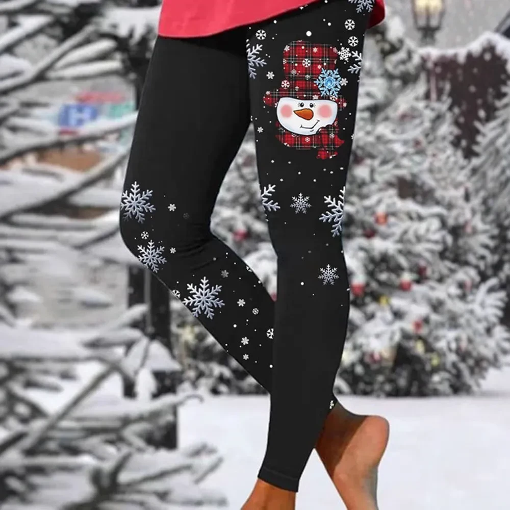 Leggings Christmas Tree Sequined Printing