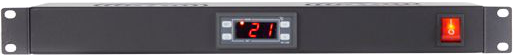 4Cabling 1RU Digital Temperature Unit with 2 Way Cooling Fans