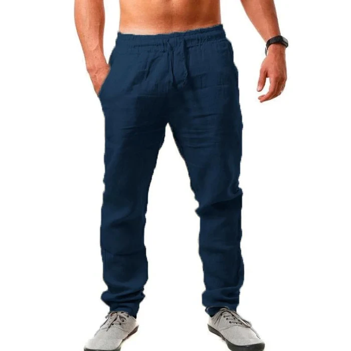 Men's Breathable Linen Loose Trousers