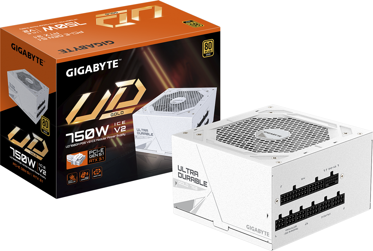 Gigabyte GP-UD750GM ICE 750W ATX Gold Full Modular PSU