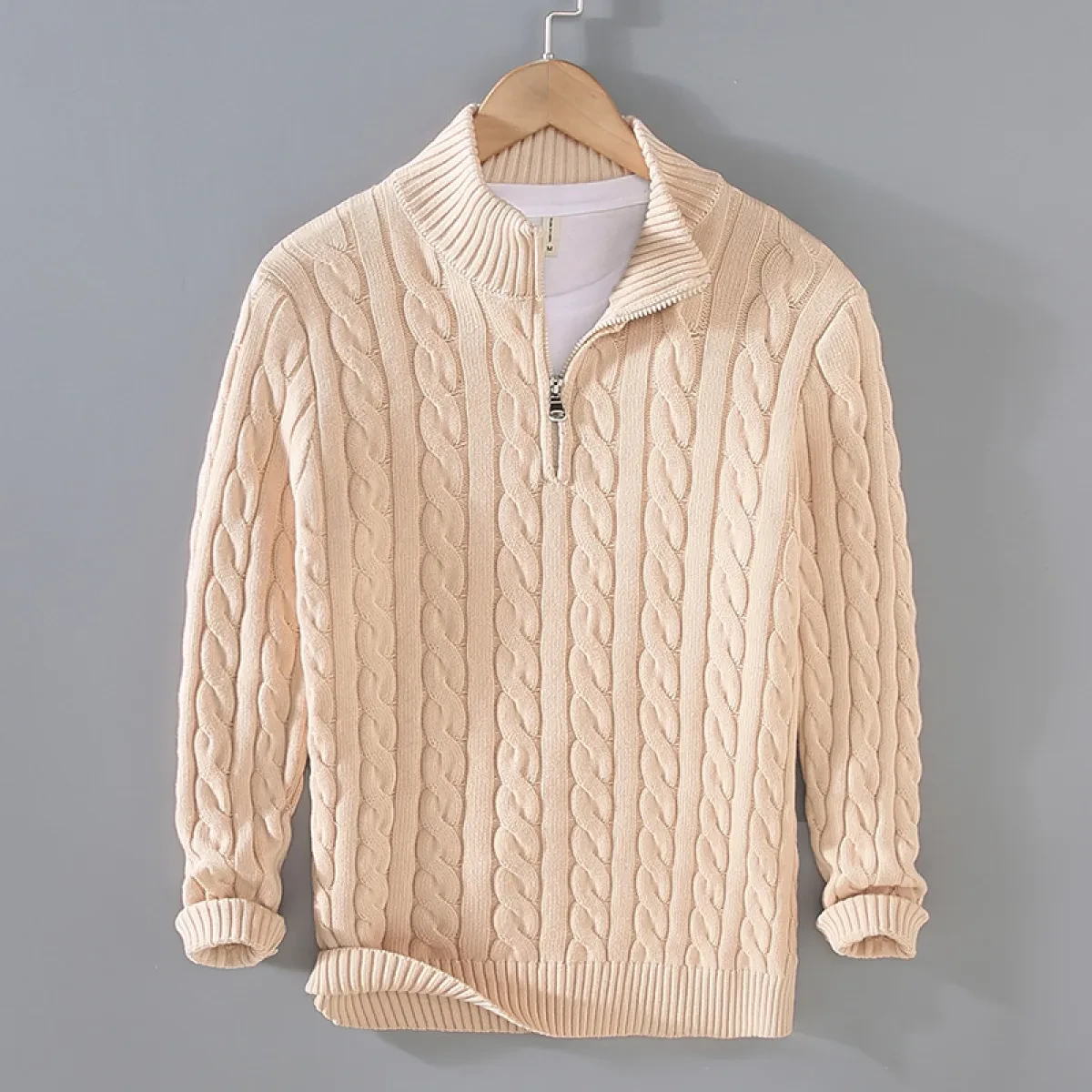 Quarter Zip Pullover Men