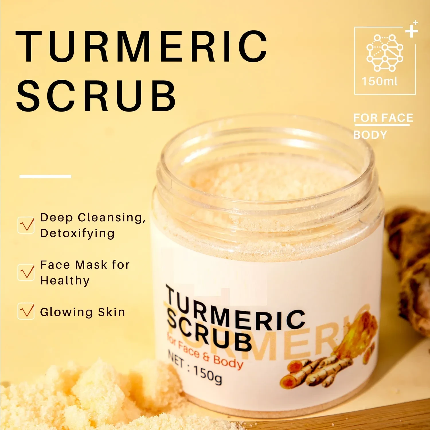 Turmeric Scrub Softens Horny Body Care