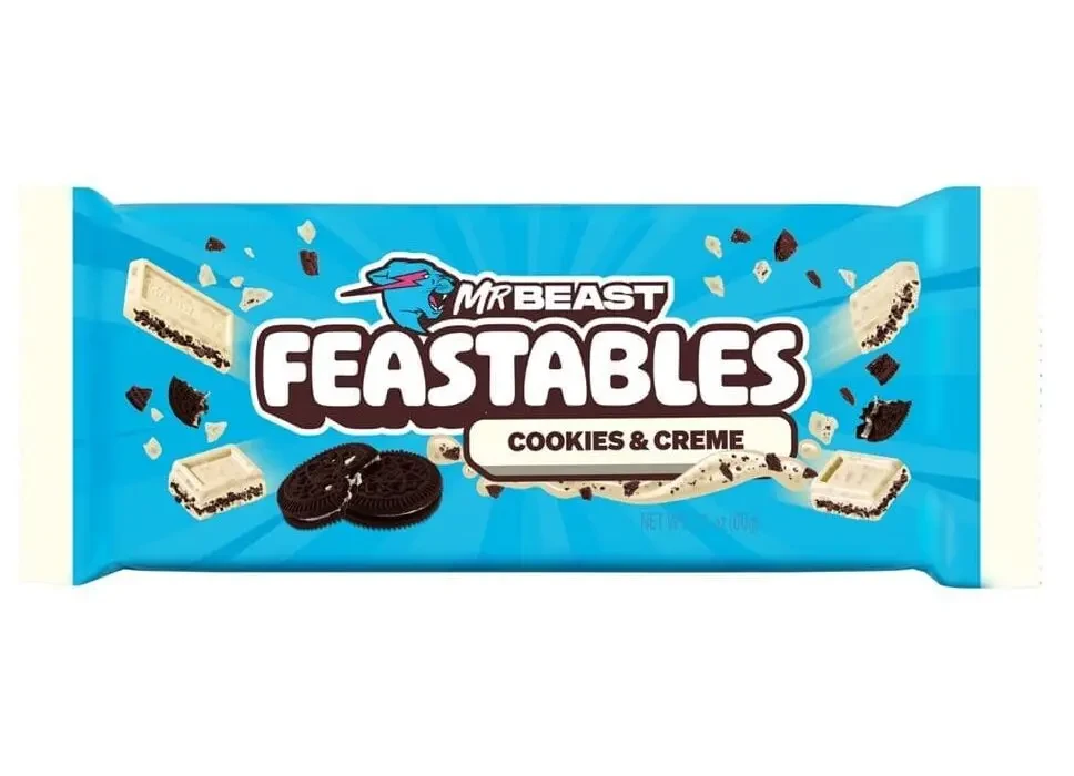 Feastables MrBeast Bar Cookies & Creme 60g x10