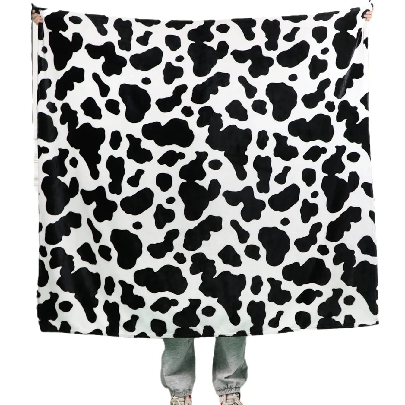 Cows Pattern Printed Flannel Digital Blanket