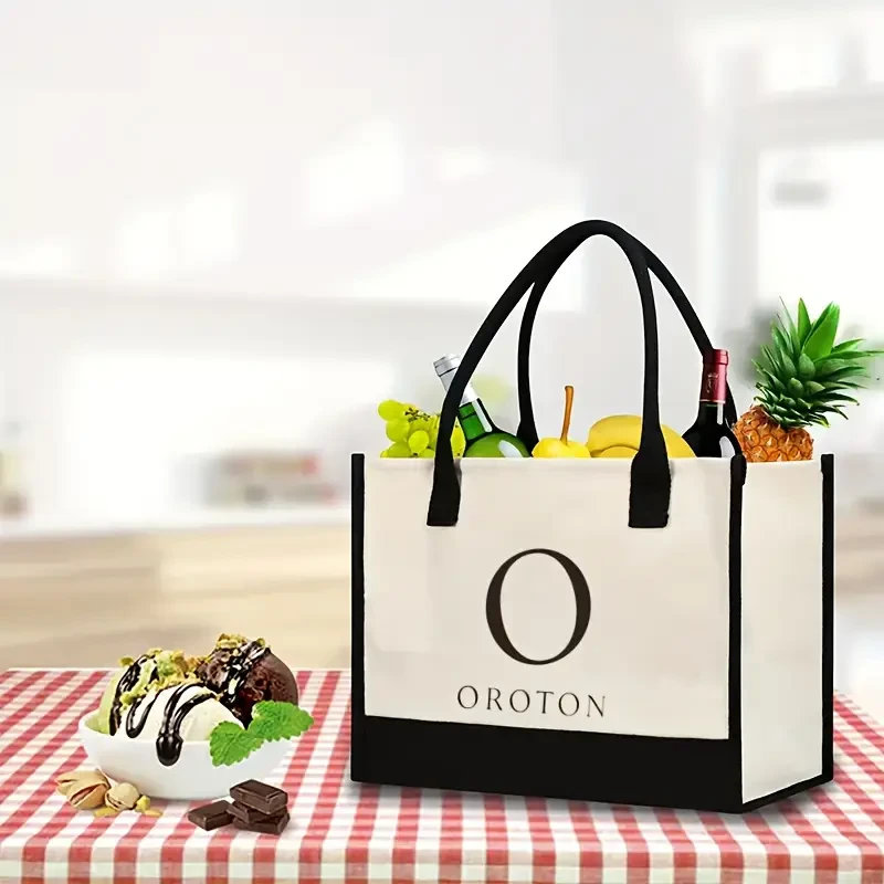 OROTON Luxury Jute Tote Handbag for Men & Women